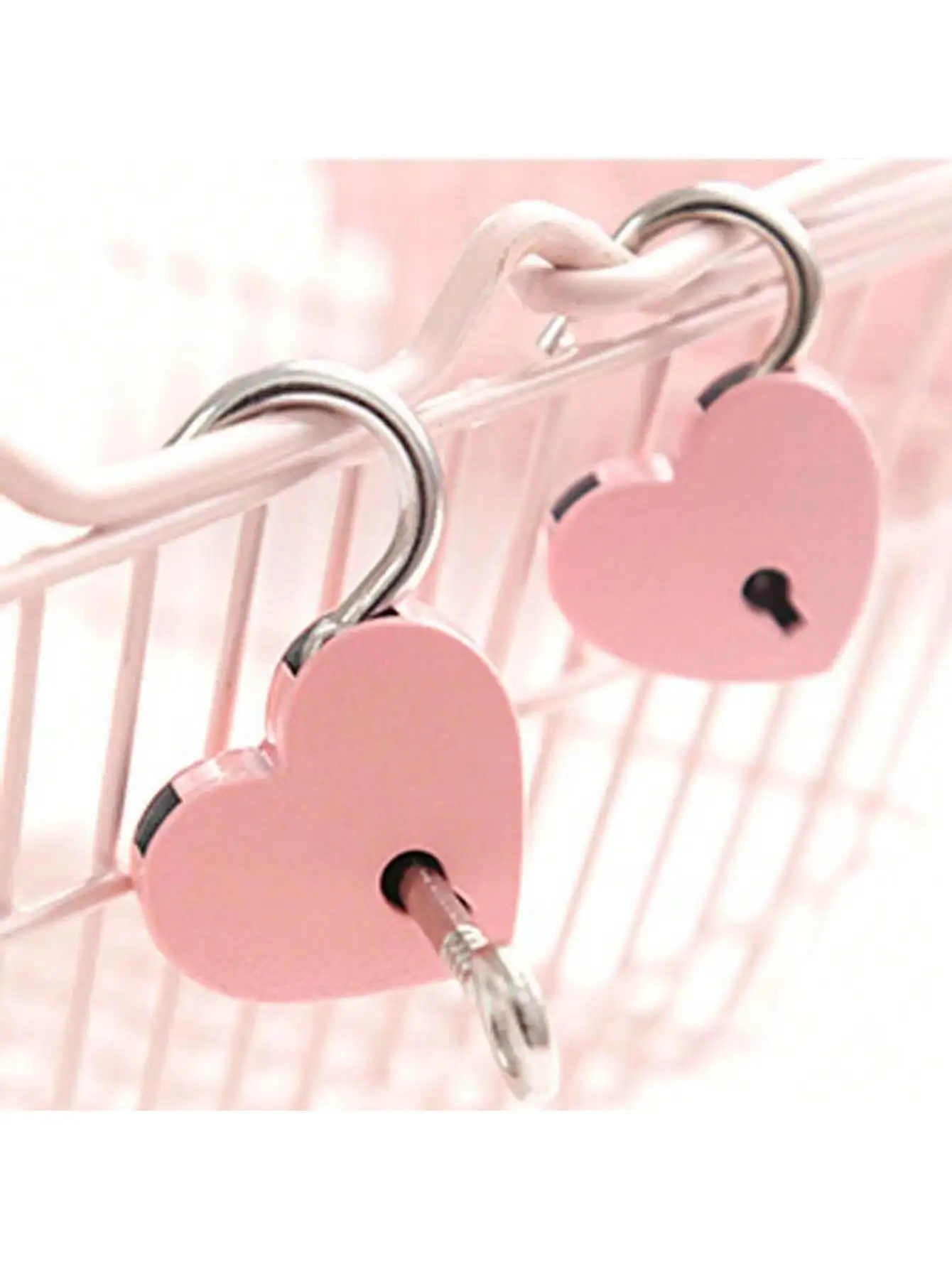 1 Stück herzförmiges kleines Vorhängeschloss