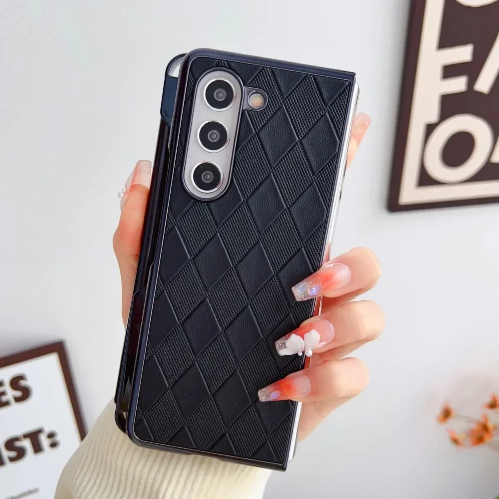 

Luxury Faux Leather With Pen Slot Folding Shockproof Protection Hard Cover Case for Samsung Galaxy Z Fold 3 4 5 5G