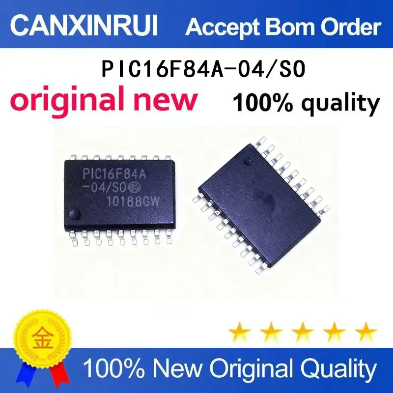 

(5-100 Pieces) New PIC16F84A-04/SO PIC16F84A-04I/SO TSSOP chip IC
