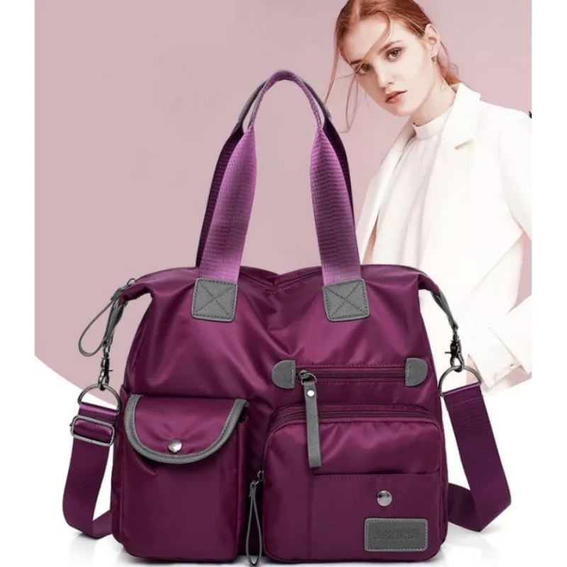 Borse a tracolla a tracolla da donna in Nylon di nuova moda borse a tracolla Casual di grande capacità borsa da viaggio impermeabile da donna