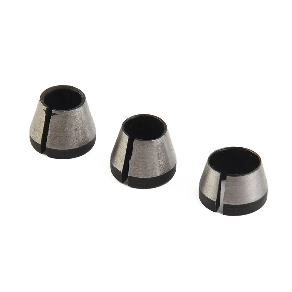 6Pcs 6/6.35/8mm Collet Chuck High Precision Adapter Engraving Trimming Machine Chucks Trimmer Electric Router Bit Milling Cutter
