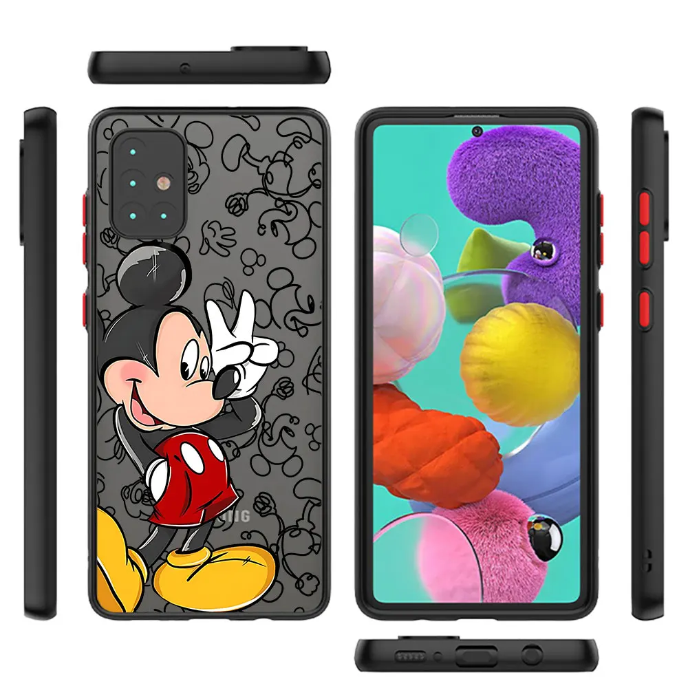 Disney Mickey Minnie Mouse Phone Case for Redmi A2 A1 Plus 10A 9A 12C 9C 10C 10 12 5G K40 Pro 9T 9 Matte Back Shockproof Cover