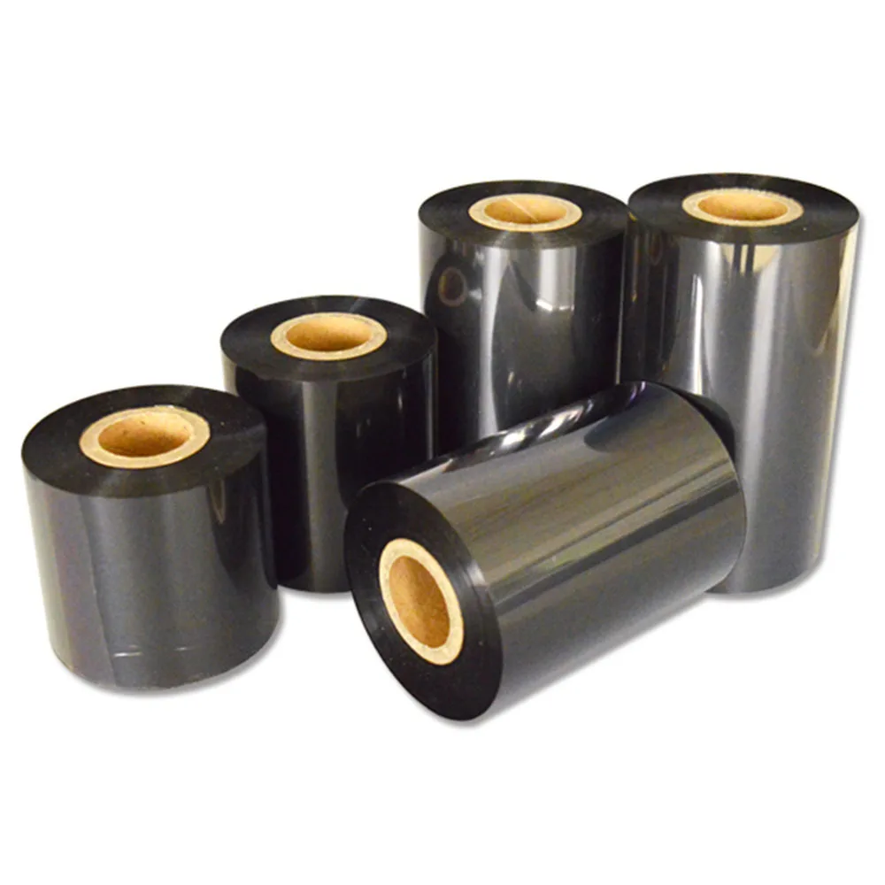 Wax Based Ink Ribbon 60-110mmx300m Heat Transfer Film Mixture Tape Label Black Typewriter For Z ebra 2844 Label Printer