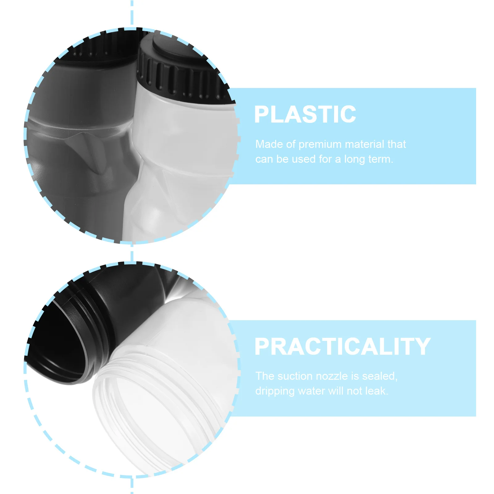 

1pc Sports Water Bottle Lightweight Portable Large Capacity Leak-Proof Suction Nozzle For Gym Yoga Outdoor Travel Riding Use