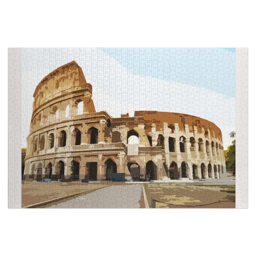 Rome's Timeless Wonder: The Colosseum Amphitheater Jigsaw Puzzle Personalised Jigsaw Custom Jigsaw Puzzle