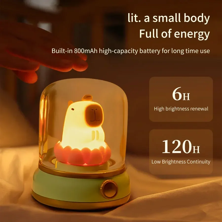 Mini Desktop LED Night Light Cute Kerosene Light Rechargeable Dimmable Table Lamp Kid\'s Gift For Hotel Bedroom Coffee Bar Decor