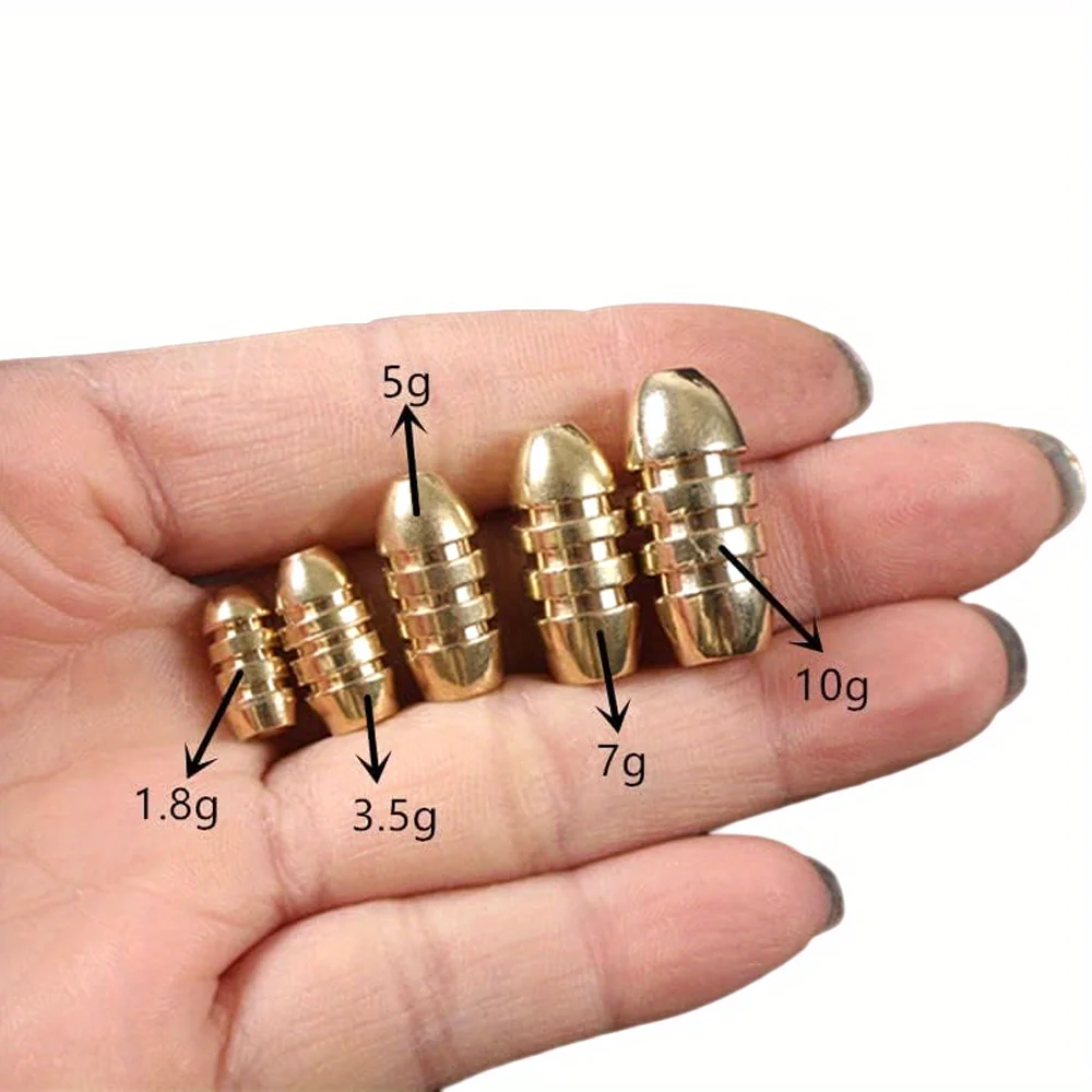 Plomos Cobre Lubina Superficie Lisa – Menor Resistencia en Pesca - imagen 3