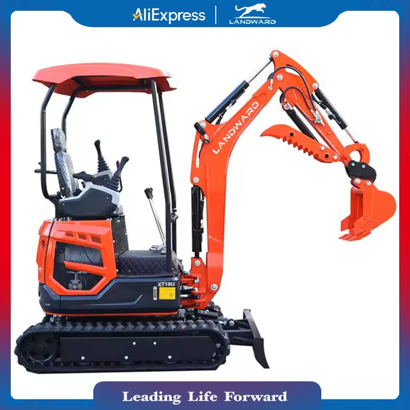 

New Design Multifunctional Mini Excavator 1000kg Home Garden Efficient Excavation 1.2 Tons To 1.8 Tons Mini Excavator Customized