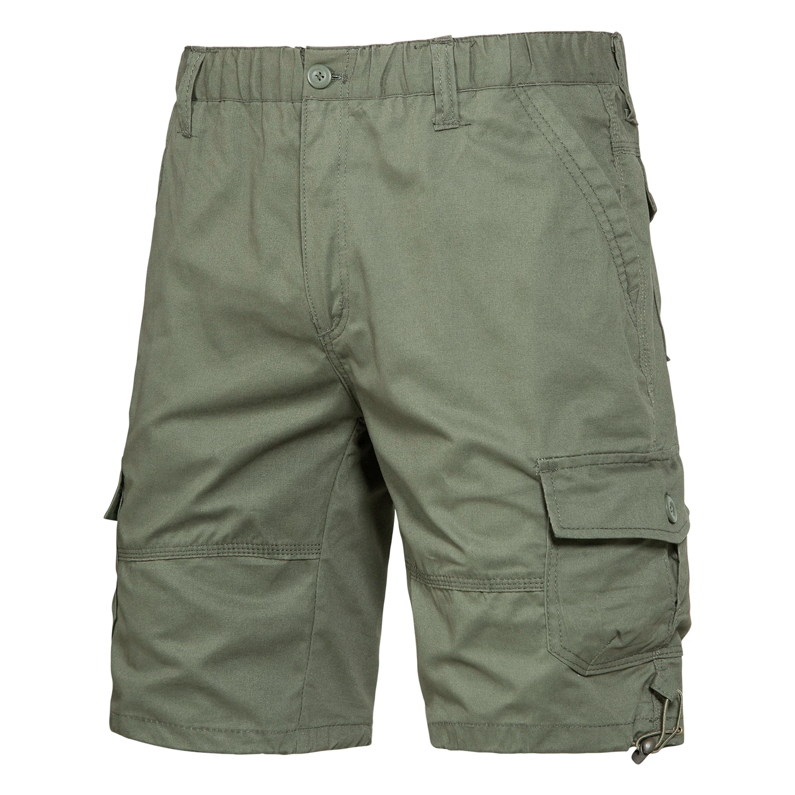 Pantalones cortos de camuflaje para hombre, Bermudas de algodón, talla grande 5XL, hasta la rodilla