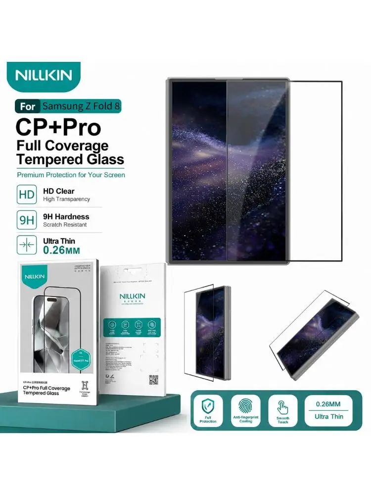 Szkło hartowane NILLKIN do Samsung Galaxy Z Fold 8 Fold8 Folia ochronna 9H Anti-Glare 2.5D FM5002 — zdjęcie produktu 7