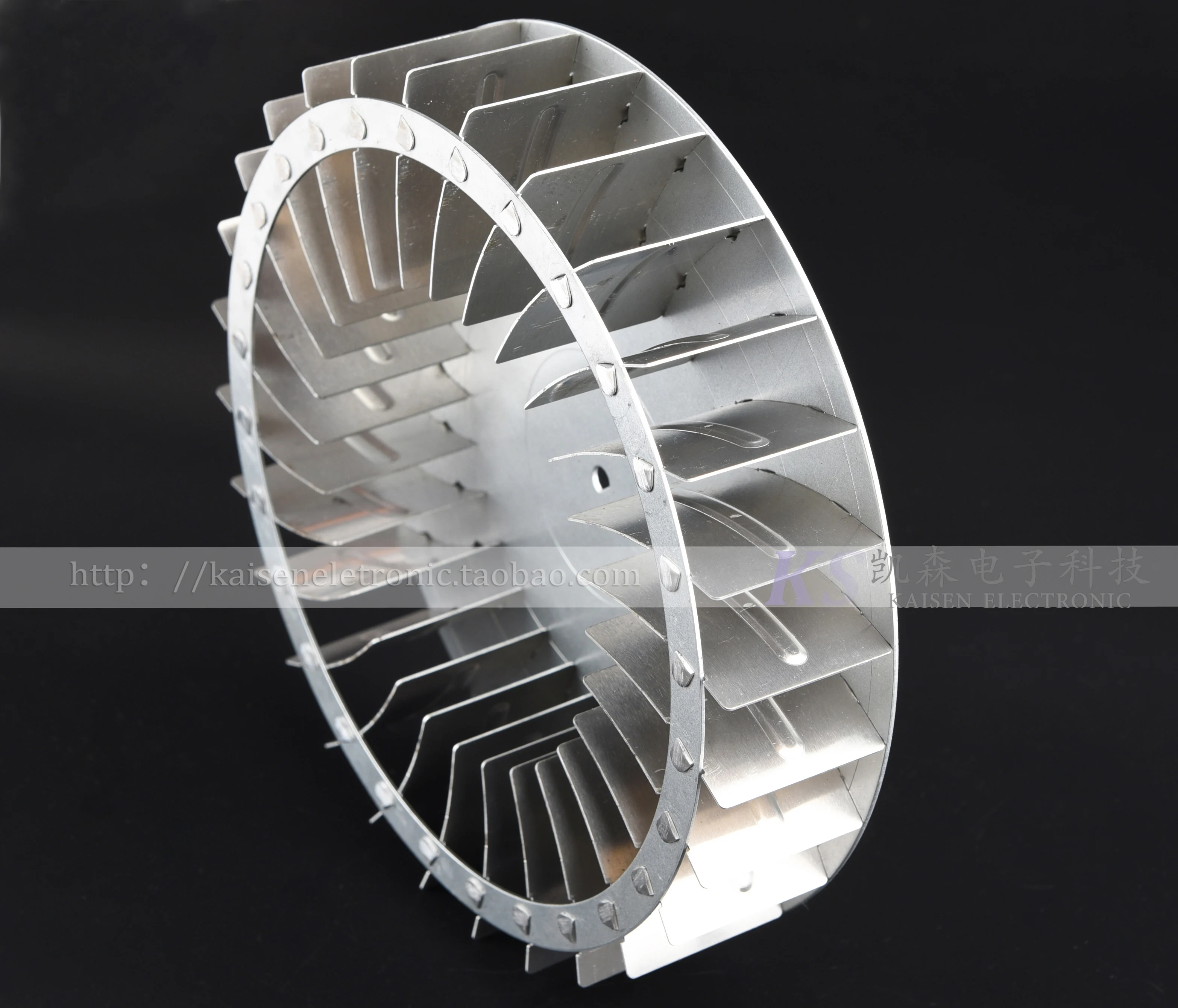 Diameter 200mm*Height 41mm Inner hole 6mm galvanized plate capacitor motor fan large air volume centrifugal wind wheel impeller