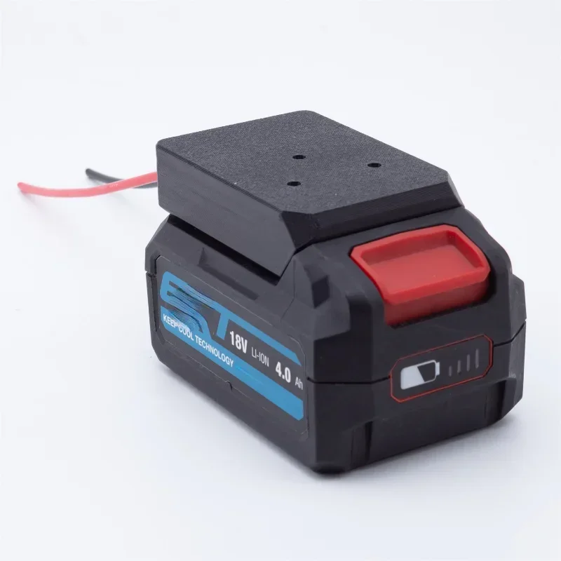 Adapter for ERbauer 18Volt EXT Battery Dock Power Connector Robotics 14AWG (Not include battery)