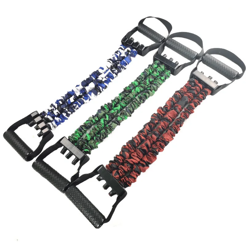 Tension Rope Chest Extension Puller Home Chest Muscle Training Elastic Strap Pedal Three-Hole Tension Belt Men Fitness