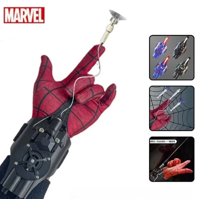 

Anime Spiderman Figure Web Shooters Wrist Launcher Device Kids Toys Cosplay Accessories Props Spider-line Gift For Children