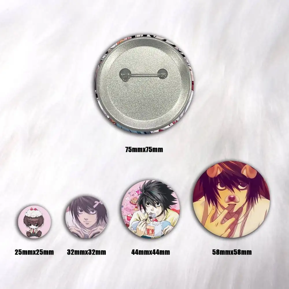 Generated Image Pins Badges Round Laser Badge Brooch Clothes Backpack Accessories