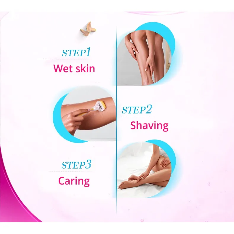 Gillette Venus Women Razor Barbeador feminino com dispositivo de proteção de lubrificação, para posições como pernas, genitais, axilas, etc.