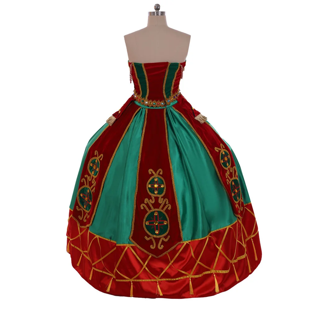 Das Phantom der Oper Christine Daae Cosplay Kostüm Sexy schulterfreie Kleider Bühnenauftritt Ballkleid