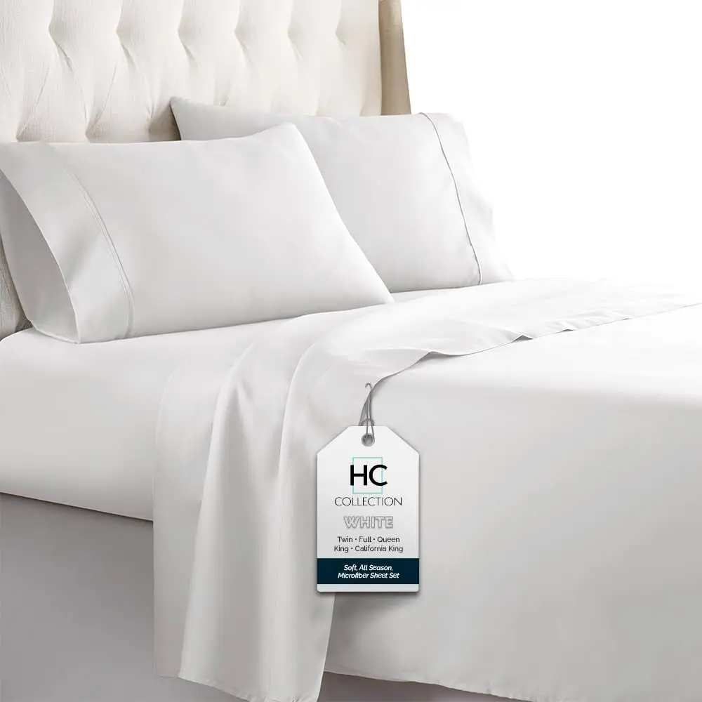 

Комплект постельного белья King-size с 2 наволочками, серия Hotel Luxury Platinum 1800, из микрофибры с начесом, с глубоким карманом, ультрамягкий, легкий