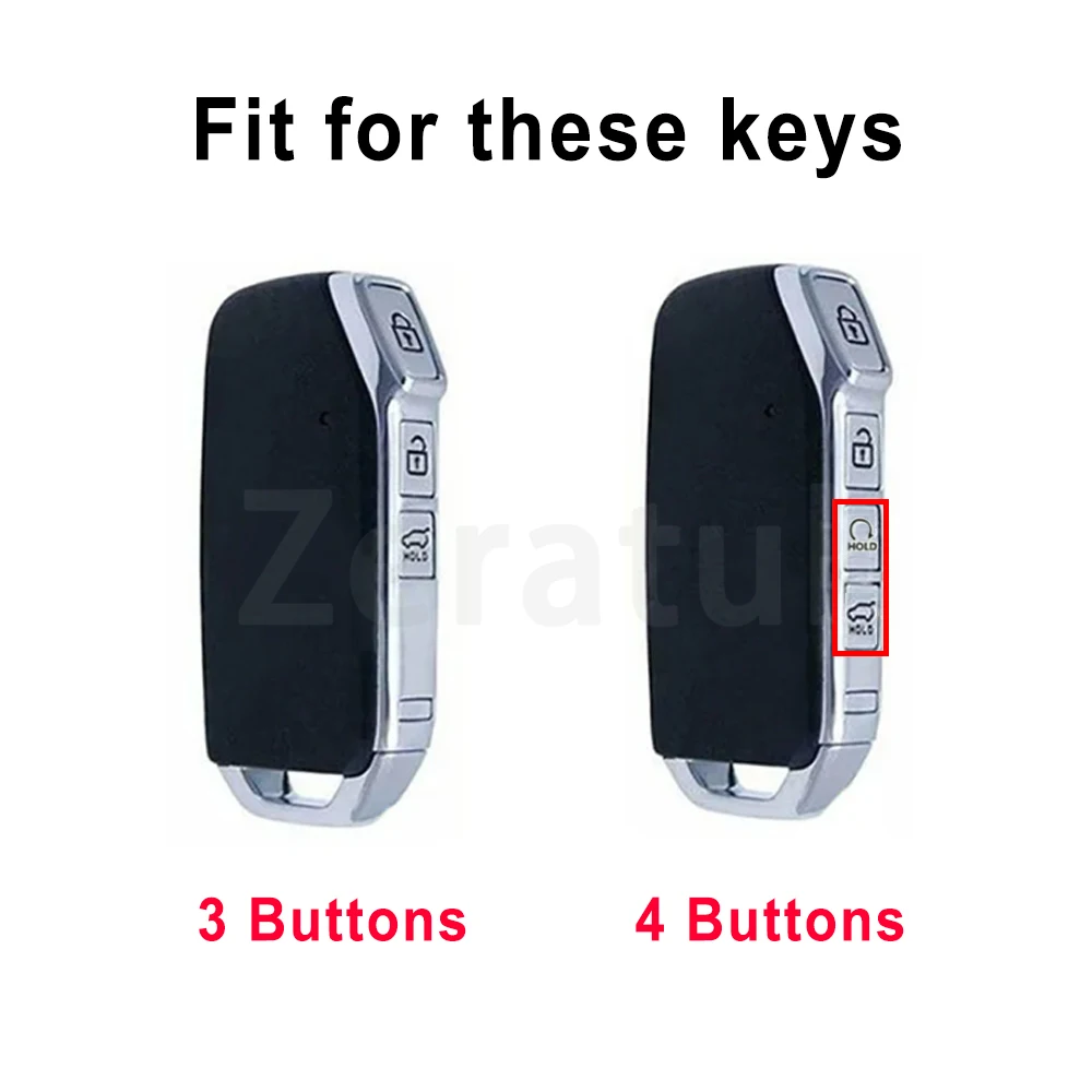3/4 أزرار لكيا راي سبورتاج K7 2020 K3 سيراتو 2020 كادينزا 2020 سورينتو 4 سول تيلورايد بولي يوريثان سيارة مفتاح بعيد فوب غطاء #2