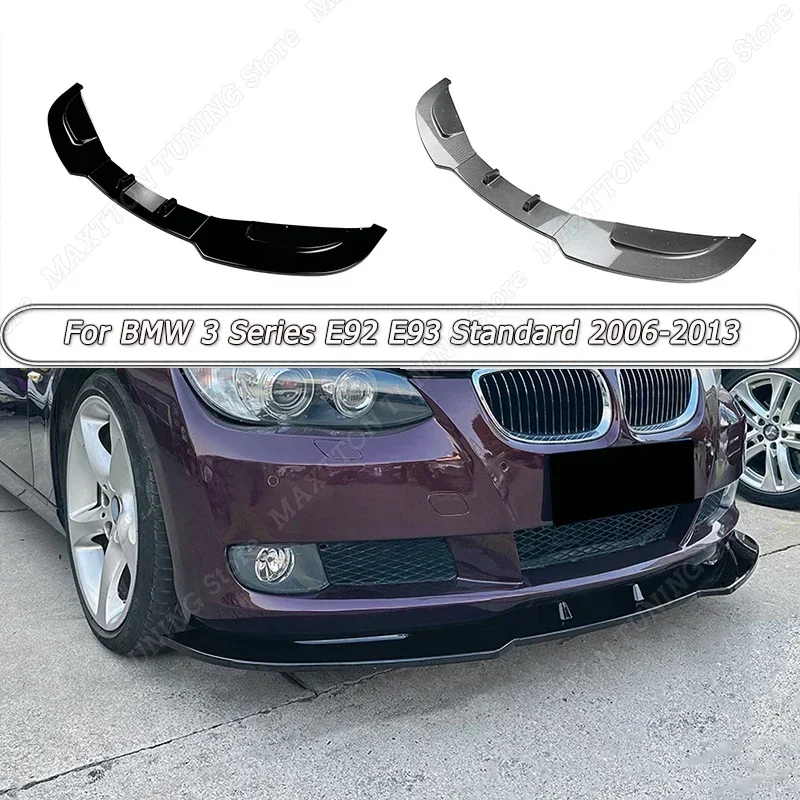 

Car Front Bumper Body kit Splitter Lip Spoiler Diffuser Accessories ABS Gloss Black For BMW 3 Series E92 E93 Standard 2006-2013