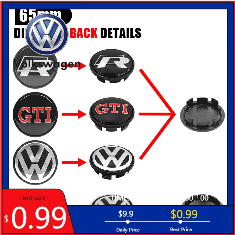 

Подстаканники 4 шт. 55 мм 65 мм, центральные колпаки для колес автомобиля, аксессуары для крышек ступиц для Volkswagen PASSAT Sagitar BORA JETTA GOLF POLO T-C