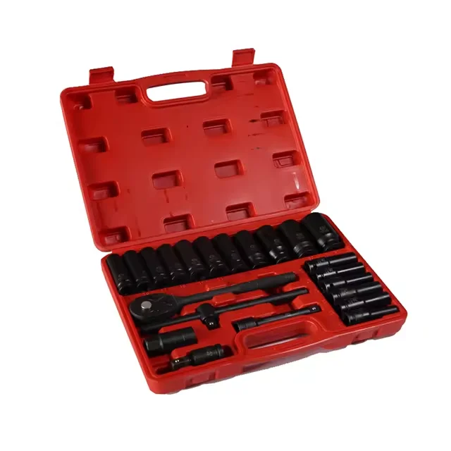 

Набор торцевых головок 23 шт. 1/2 дюйма для авторемонта, хромованадиевая сталь, набор инструментов для автомобиля, ударный набор головок