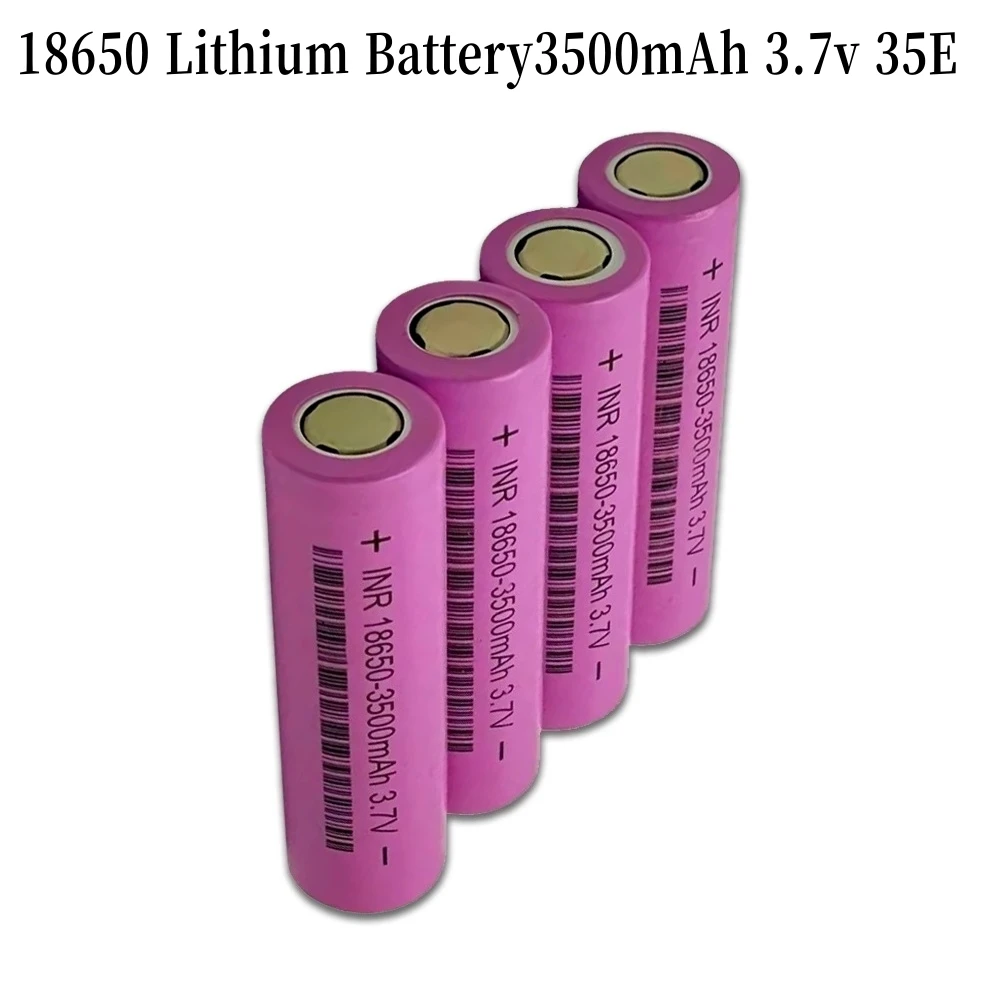 3500mAh 18650 3.7V 25A High Performance Rechargeable Lithium Power Tool Cell Safety Explosion‑proof Battery for Flashlight Power