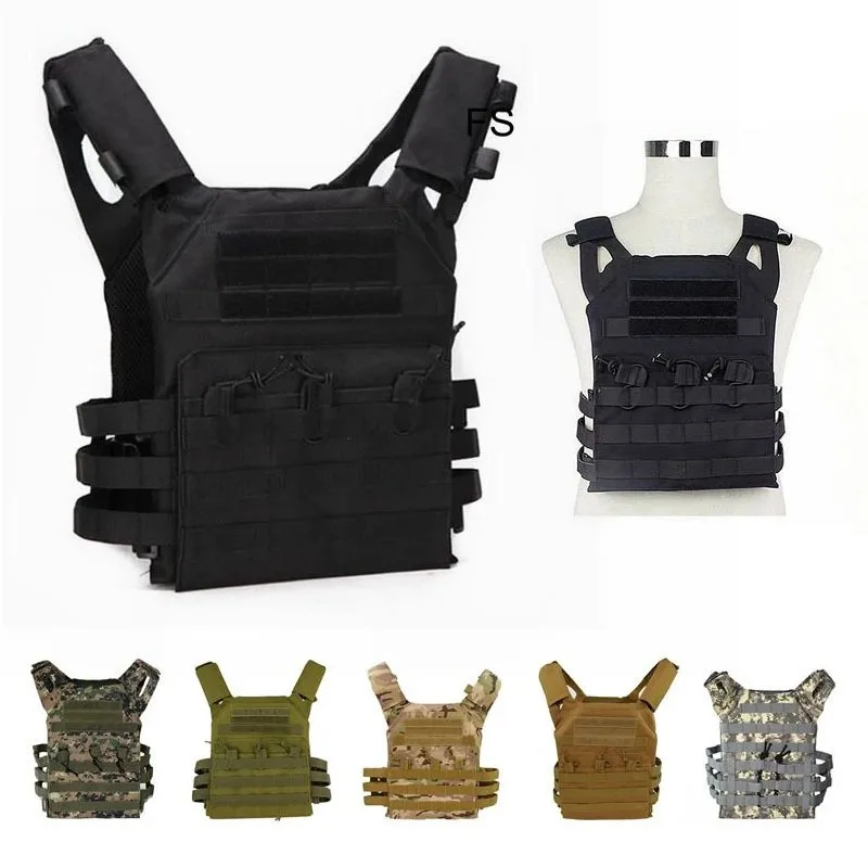 Military Tactical Vest Waterproof Outdoor Body Armor Lightweight JPC Molle Plate Carrier Hunting Vests CS Game Jungle Equipment