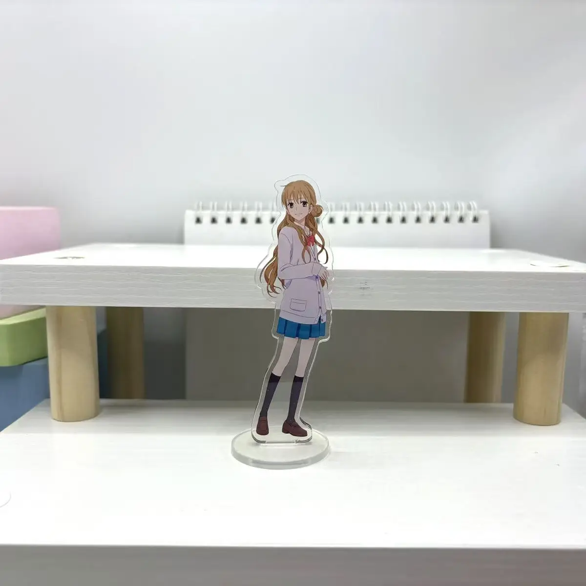 هدايا المشجعين أنيمي كيمي ني تودوكي كيمي ني تودوكي _ مني إلى أنت شخصيات HD 15 سنتيمتر حامل أكريليك سلسلة زخرفة سطح المكتب حوالي #6