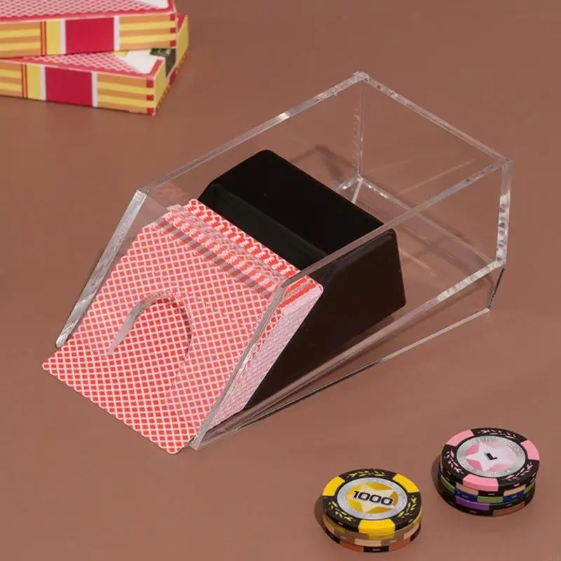 

Acrylic Blackjacks Dealing Shoe Card Dispenser Blackjacks Shoe Discard Tray Blackjacks Shoe and Discard Tray