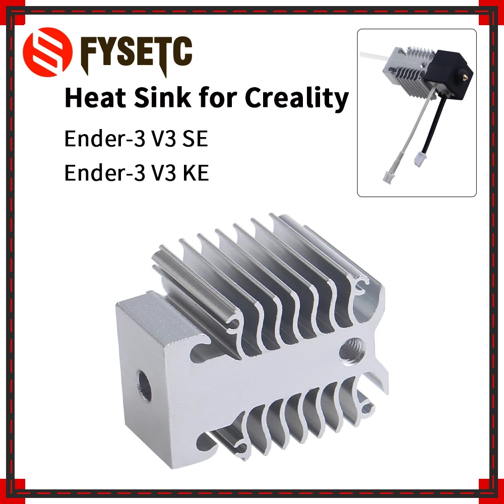 For Creality Ender 3 V3 SE/KE Radiator Heatsink All Metal Ender 3 V3 SE Extuder Hotend Cooling Fan 3d Printer Parts Accessories