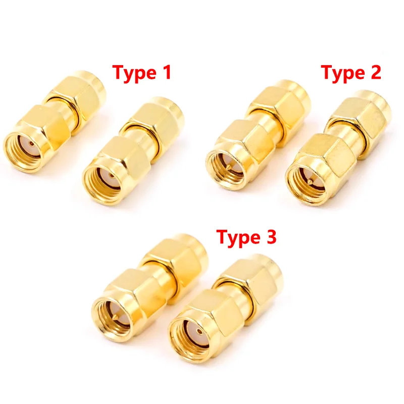 

100PCS SMA male to SMA male plug in series RF coaxial adapter connector