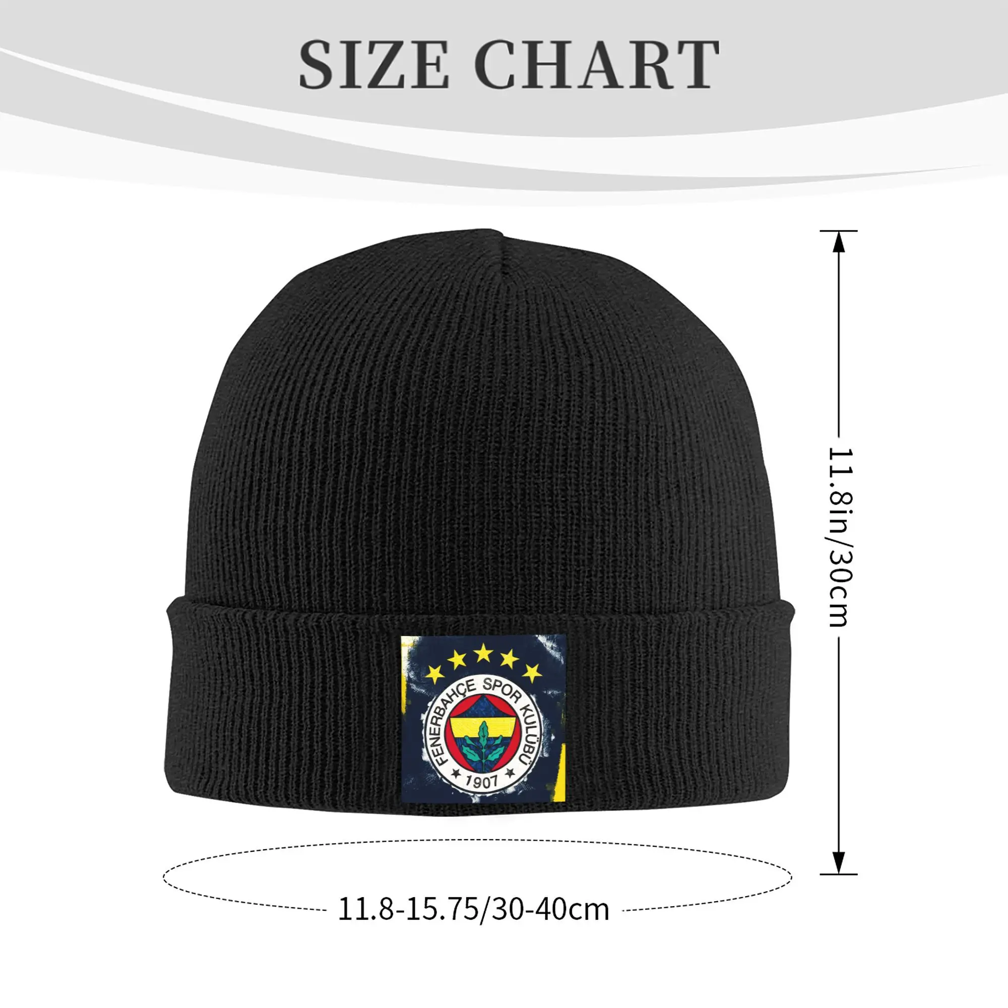 Custom F-Fenerbahcesed Bonnet Hats  Hip Hop Knitted Hat For Men Women Winter Warm  Skullies Beanies Caps