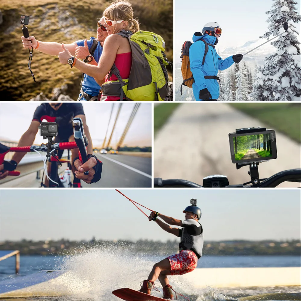 SJCAM CAM3 4K 60fps Action Camera Anti-Shake Touch Screen Sport Camera for Vlogging Cycling Skiing Diving Surfing
