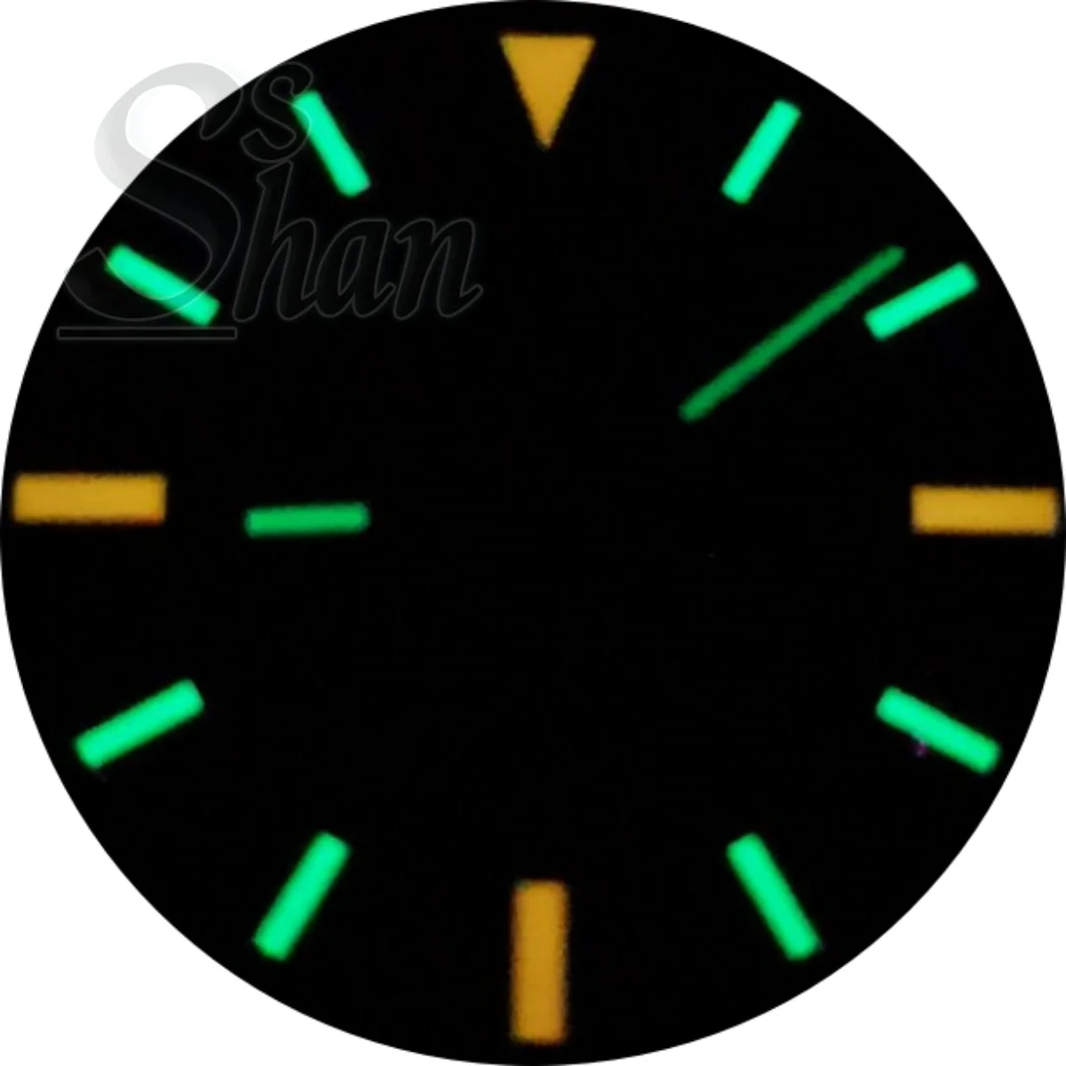 Esfera preta e branca de 29MM C3 luminescente é equipada com movimentos NH35 NH36 ETA2824 2836 PT5000 DG2813 3804 Miyota 8205 8215