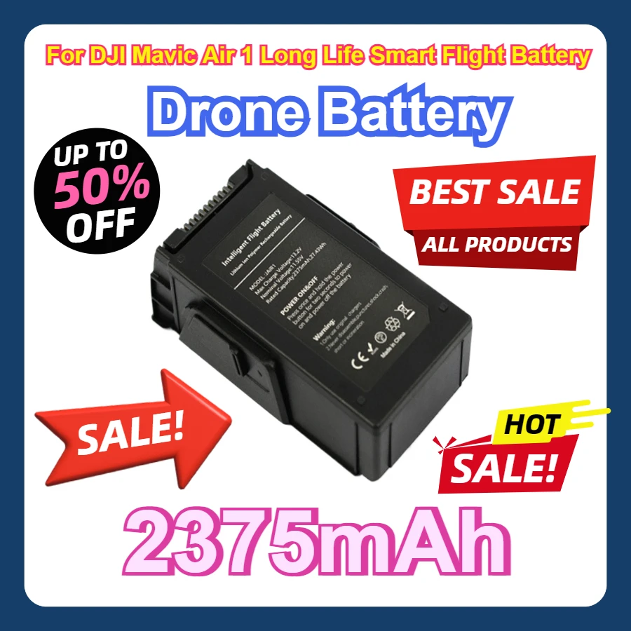 For DJI Mavic Air 1 Long Life Smart Flight Battery Capacity 2375mAh Drone Battery