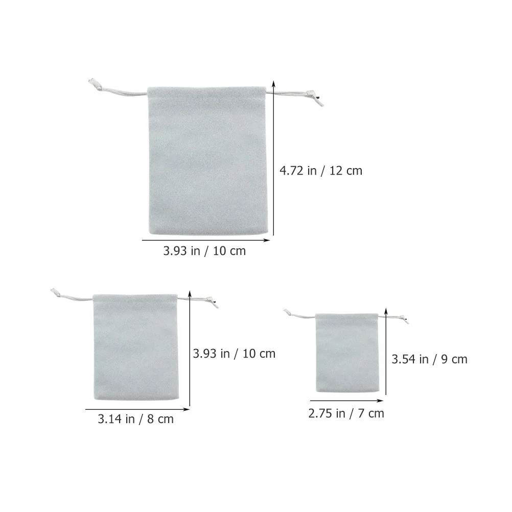 

6Pcs Drawstring Small Jewelry Bags Gift Pouches Storage Bags for Christmas Wedding Party Small Drawstring Pouches