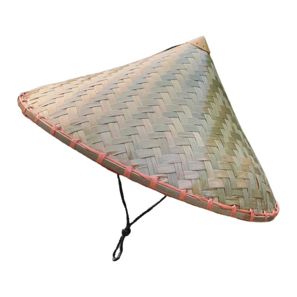 

Bamboo Hat Cone for Decor Has Performance Props Conical Asian Japanese Cap Woven