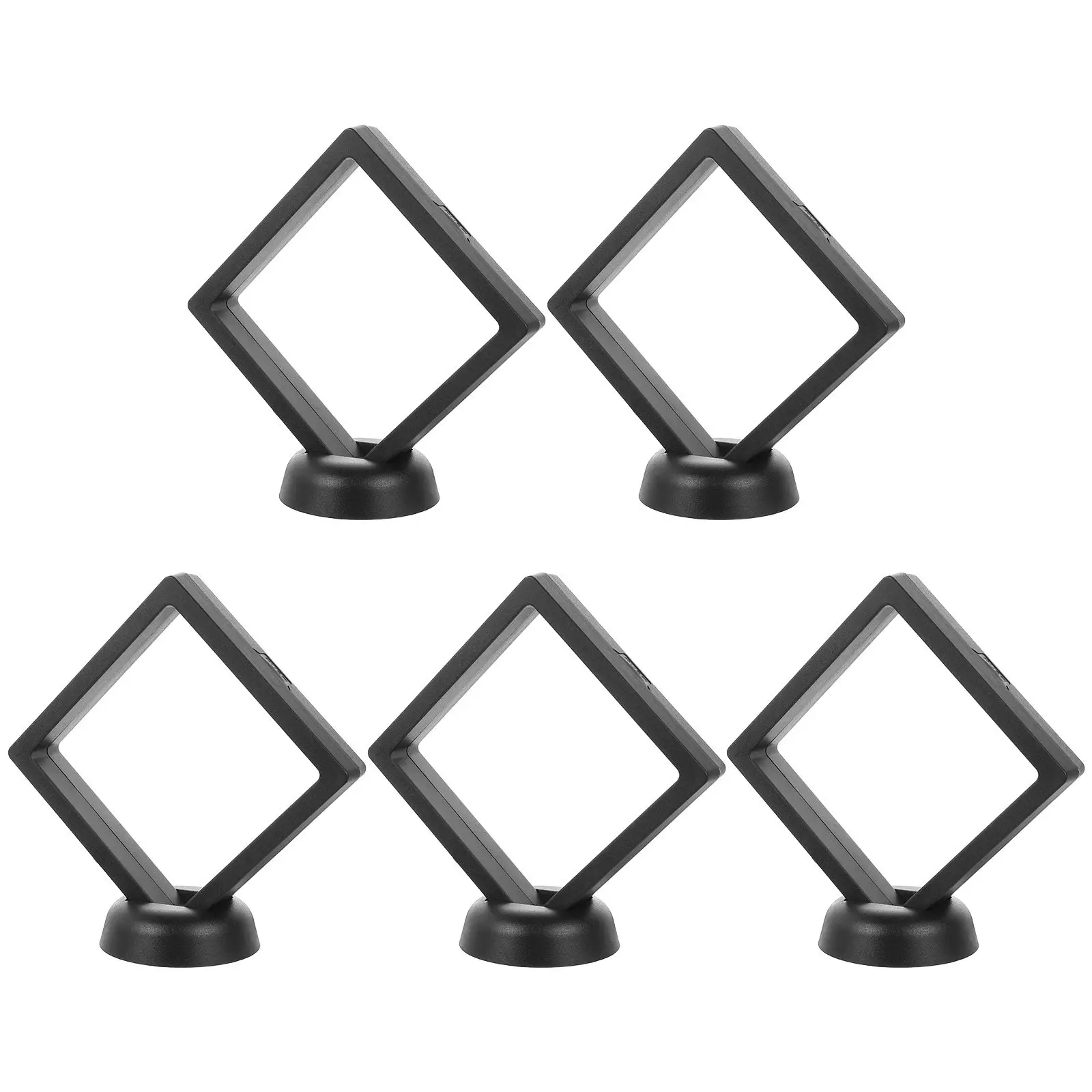 

5Pcs Exquisite Clear Display Box for Jewelry Craft Coins Pins with 3D Floating Suspension Effect Dust Moisture Protection