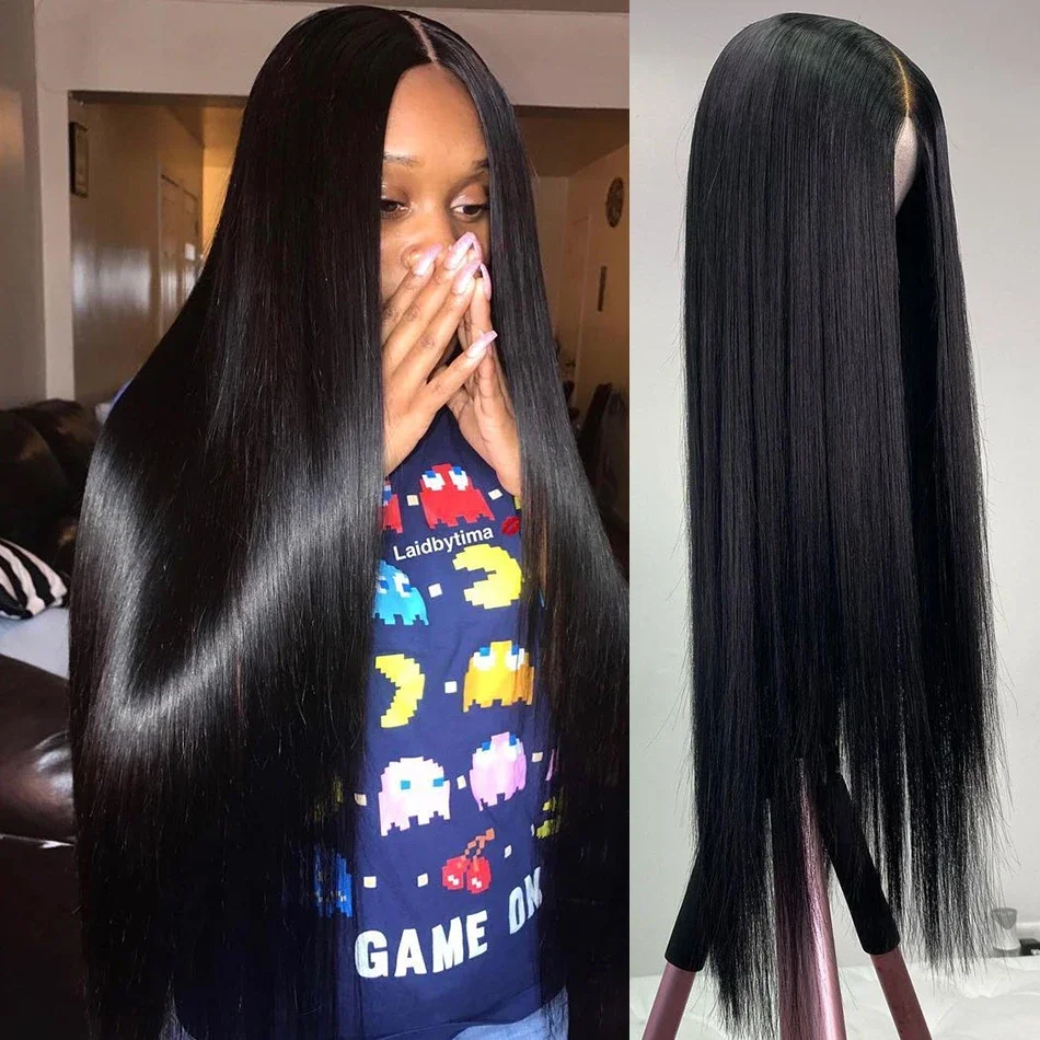 Straight 180 Density 13x4 13x6 HD Wear And Go Glueless Human Hair Wig Remy Pre Plucked Brazilian 7x5 HD Glueless Human Hair Wigs