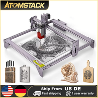 AtomStack A5 Pro 40W Laser Engraving Machine DIY Fixed-Focus Cutting Engraver for Wood Metal 5W Output 410x400mm Large Area