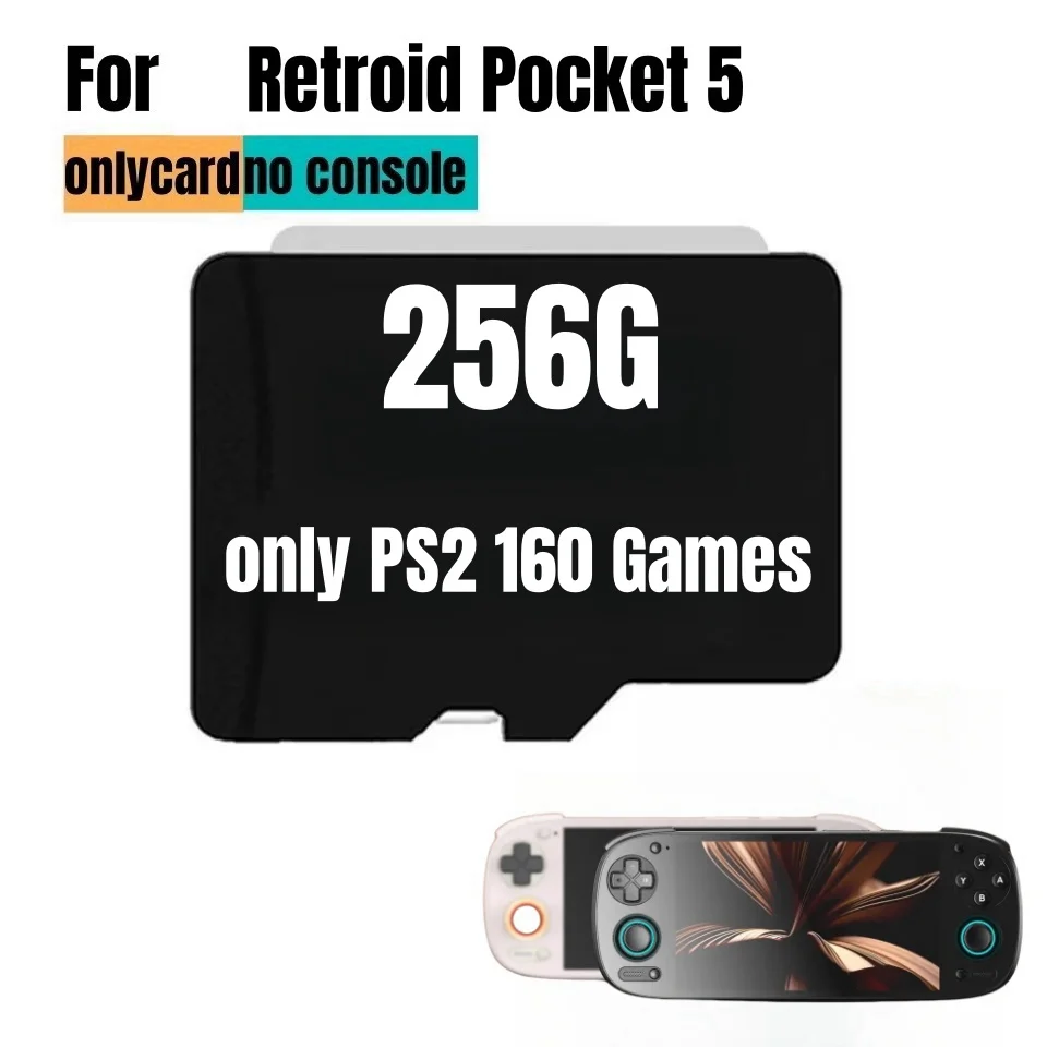 ل Retroid Pocket 5 المحمولة المحمولة لعبة TF بطاقة الذاكرة بطاقة شعبية الكلاسيكية الرجعية لعبة فيديو لعبة PS2 PSP 3DS Android13 هدية