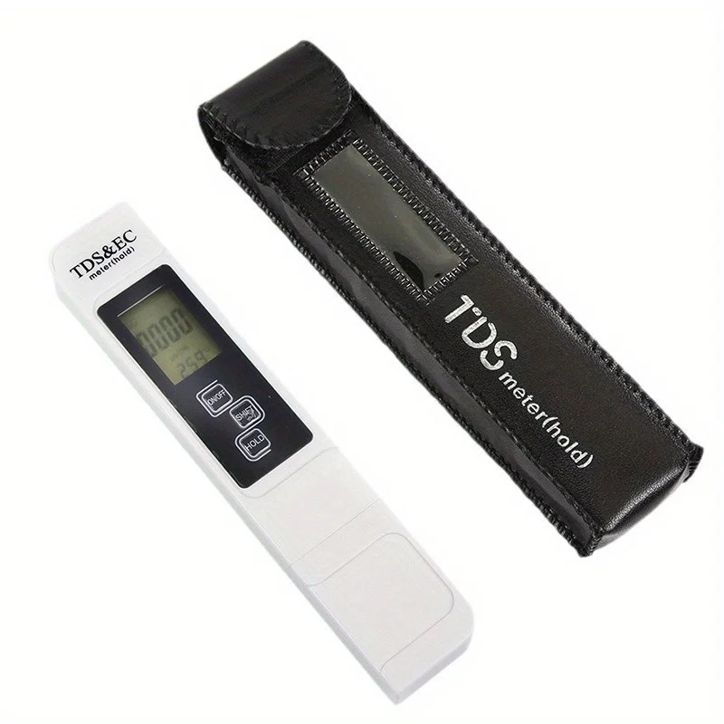 3 in 1 Portable Water Meter Pen High Accuracy TDS/Temp/EC-Conductivity Tester LCD Water Analyzer for Aquariums Pools Home-use