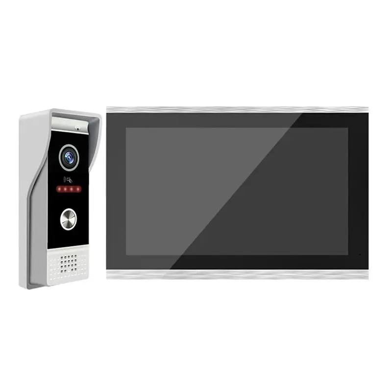 

Видеодомофонная система VEHO-TUYA с Wi-Fi и 10-дюймовым сенсорным монитором, защита и безопасность для виллы/дома, вилочная вилка стандарта ЕС