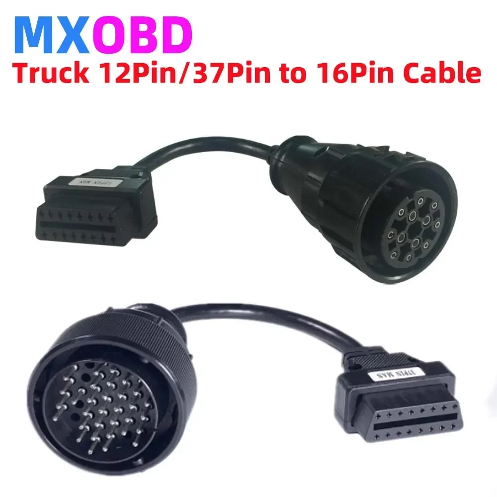 

Auto OBD2 Diagnostic Scanner Tools Newest For MAN 37PIN 12Pin Truck Cables For MAN 12 PIN 37 PIN obd2 cable