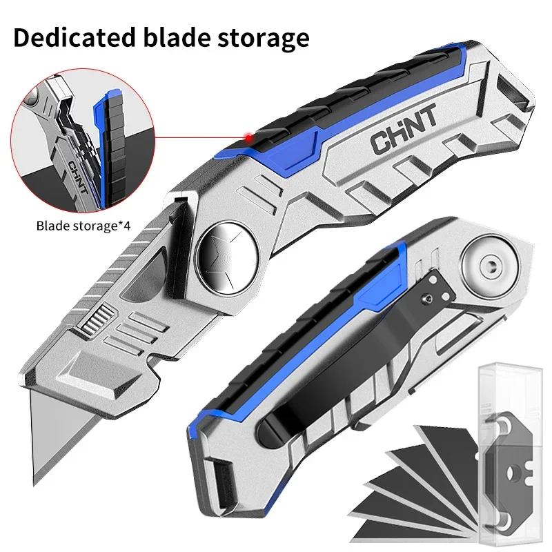 Multifunctional Utility Knife Knife Electrician Retractable Sharp Cut Break Knife with 18mm Blade Paper Electrician Professional