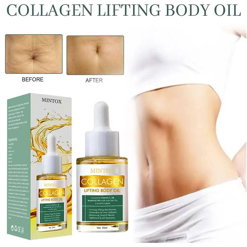 

Collagen Lifting Body Oils Firming Improve Abdomen Repair Shape Care Tightening Breast Buttock Slim Skin Moisturizing Oil