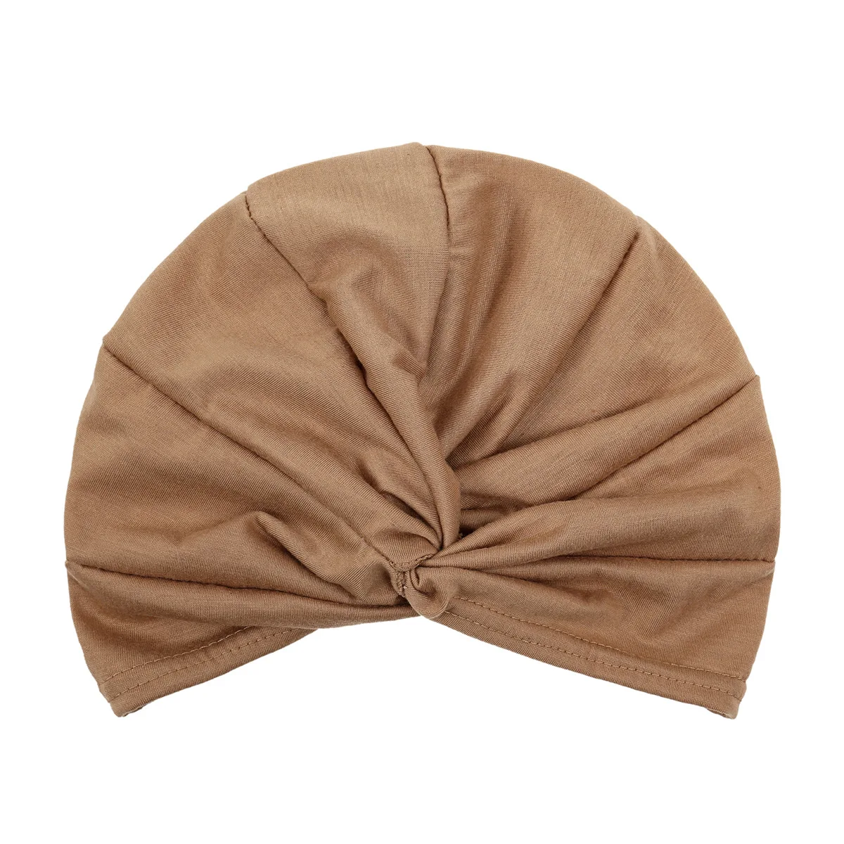Turban indien élastique doux à tête ronde pour femmes, bonnet de chimio, casquettes Hijab musulmanes, coiffe de mode portable, document solide