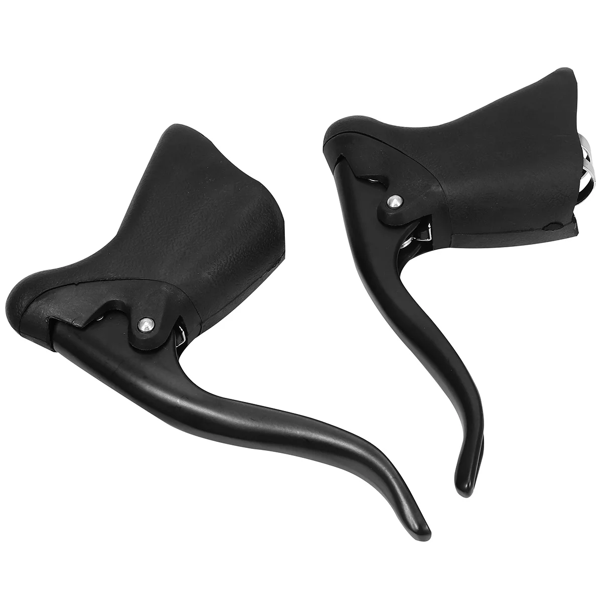 

1 Pair Bike Brake Lever For 22.2-23.8Mm Handlebars Aluminum Alloy Front Rear Brake Handle Black Cycling Parts Bike Bent