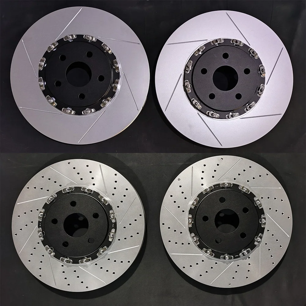 Customization Drilled Slotted Two Piece Brake Disc High Quality Floating Brake Rotor for Sport Car for JJ1382